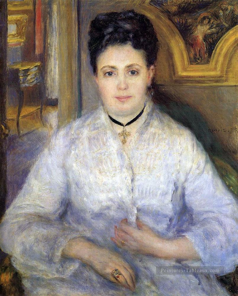 portrait de madame chocquet Pierre Auguste Renoir Peintures à l'huile